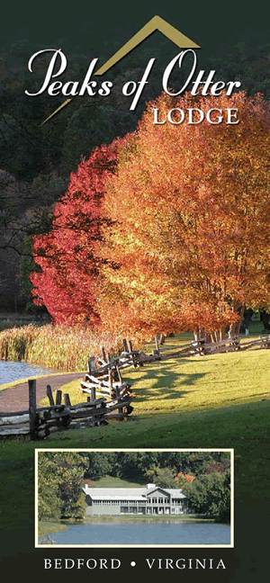 Peaks of Otter with the fall leaves at peak colors